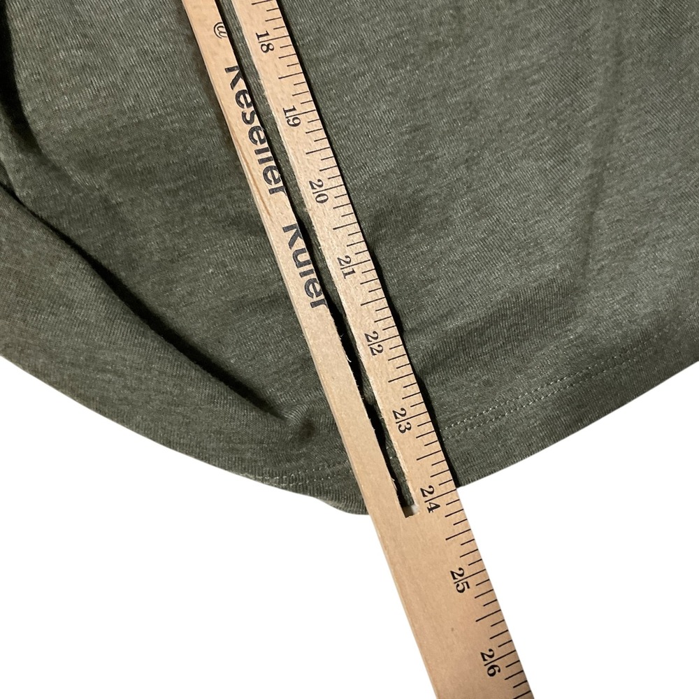 Christopher & Banks Women's Olive Green 3/4 Sleeve Top Grommet Neckline Size L - Picture 8 of 8